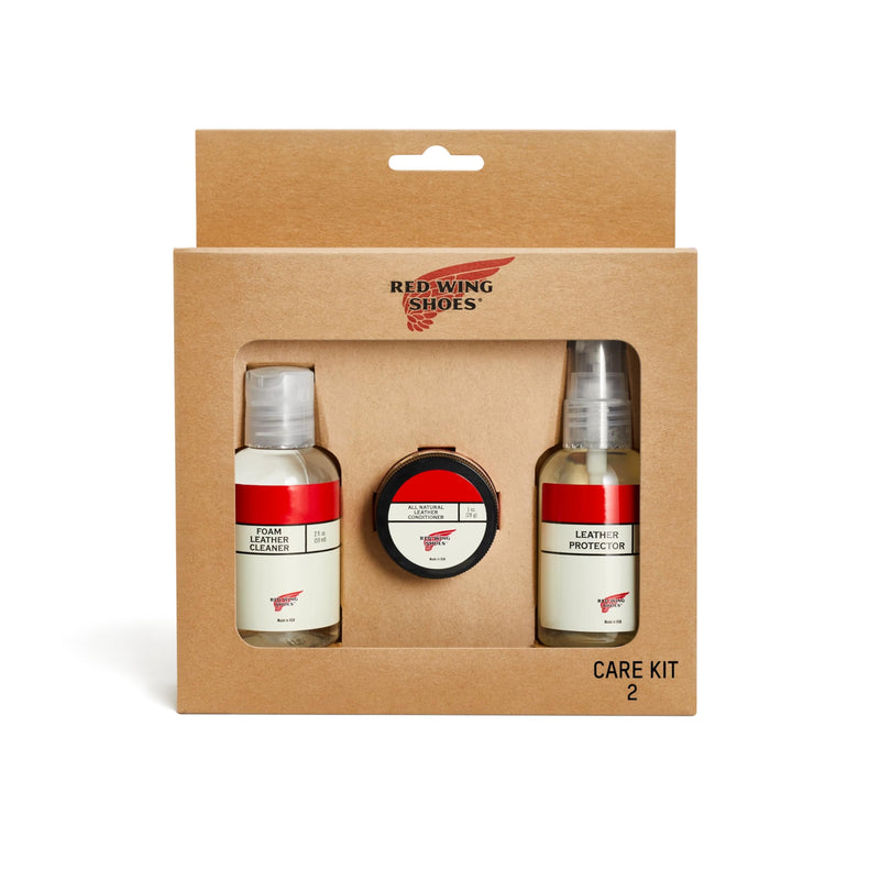 Red Wing Shoes Mini Care Kit #2 for Waxed Full Grain or Nubuck Leathers