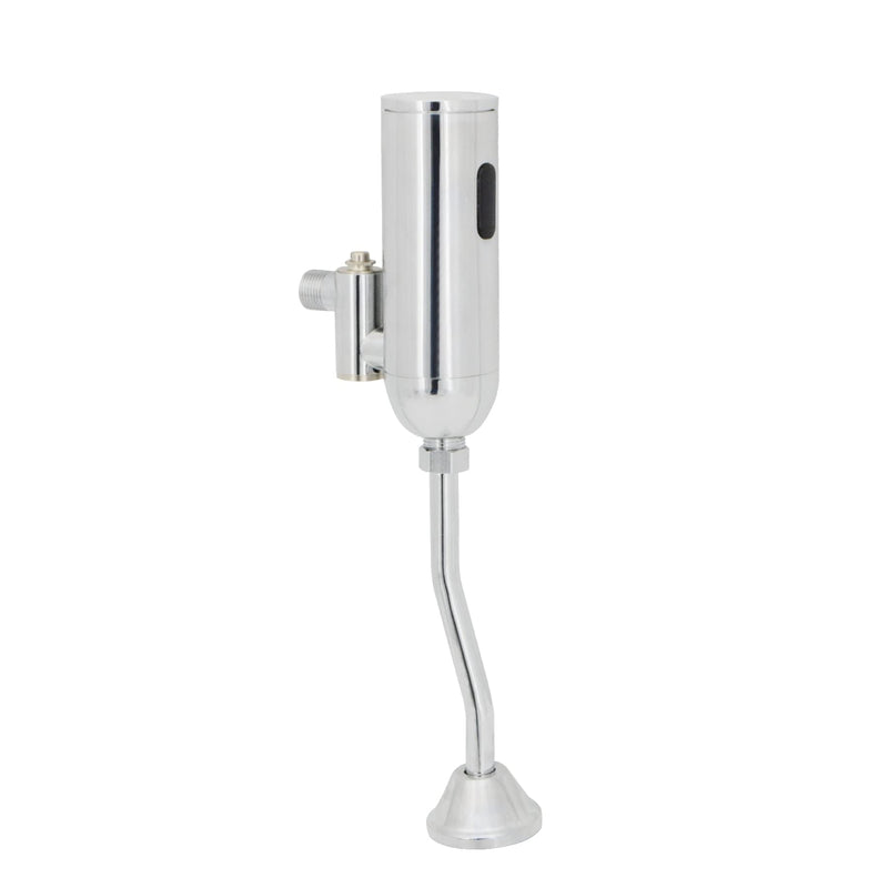 Automatic Touchless Urinal Flush Valve, Motion Sensor Copper, Three Outlet Pipes, Wall Mounted&Adjustable Water Flow, DC 6V, Ideal for Public Restrooms, English Installation Guide