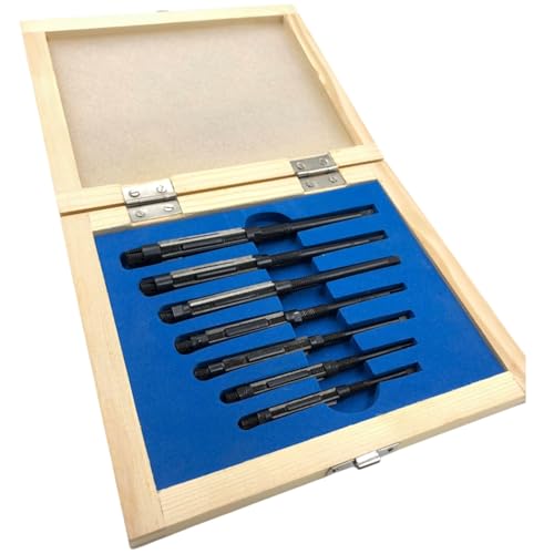 Precision Adjustable Hand Reamer Set 7 Pcs (Hv To H3) 1/4" Inch- 15/32" Inch | Alloy Steel And Carbon Steel | 7 Pcs Of Adjustable Hand Reamer SET OF 7 PCS