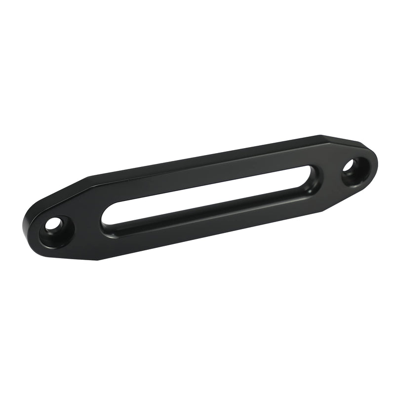 Ucreative Aluminum Hawse Fairlead for 8000-13000 LBs Winch 10" (254mm) Mount Glossy (Black) Blck 10 Inch (254 mm) Bolt Centers