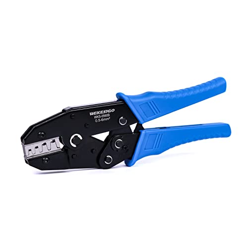 Non-Insulated Terminals Ratcheting Crimper Tool for U-Shape Copper Terminals WKS-0560B