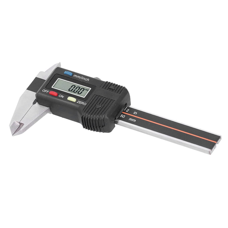 Electronic Digital Vernier Caliper, 50mm / 2in High Precision Portable Caliper Measuring Tool (Delivered Without Battery)