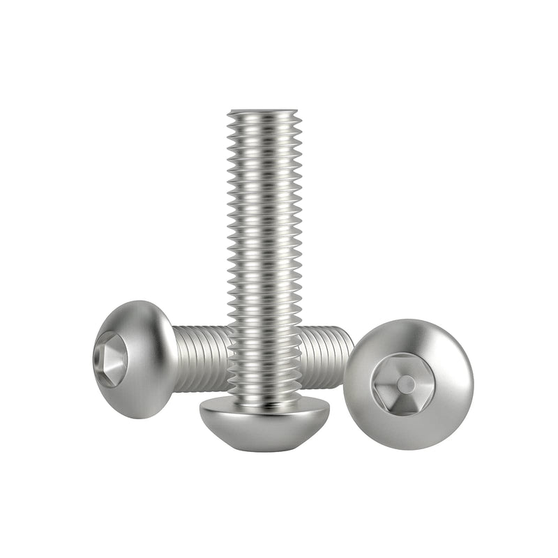 1/4-20 x 1-1/2" Bolt, Button Head Socket Cap Bolts Screws, Stainless Steel 304 (18-8), Fully Machine Thread, Allen Hex Drive, 100-Pack 1/4-20 x 1-1/2"