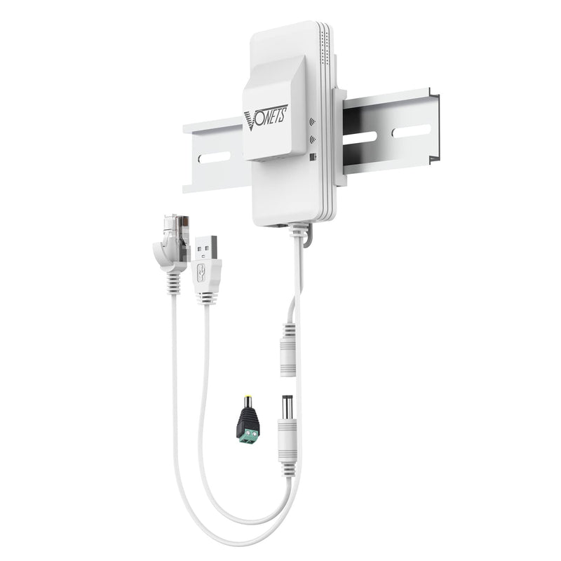 VONETS Dual Band 2.4GHz/5GHz WiFi Bridge/Router/Wireless Repeater WiFi Ethernet Convert/Hotspot Signal Cover, AC1200, DC/USB Powered for DVR Surveillance Camera VAP11AC with Smart Cooling Fan