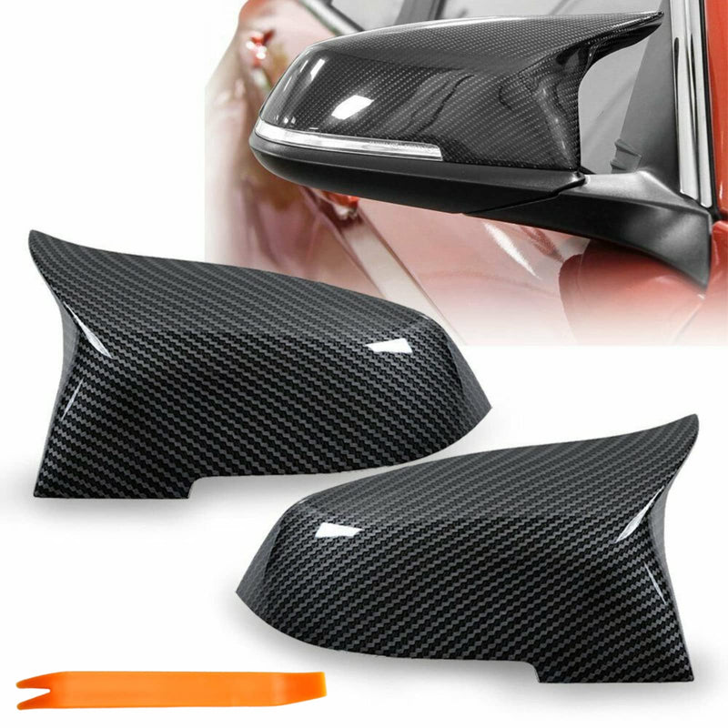 M Sport Car Side Mirror Caps for 2013-2018 BMW 5 6 7 Series F10 F07 F18 F11 F06 F12 F13 F02 520i 528i 535i 640i 650i Facelift Models Exterior Carbon Fiber Accessories Replacement Tuning Parts - 1 Pair for 2014 - 2018 BMW 5 Series F10 F11 F18 LCI