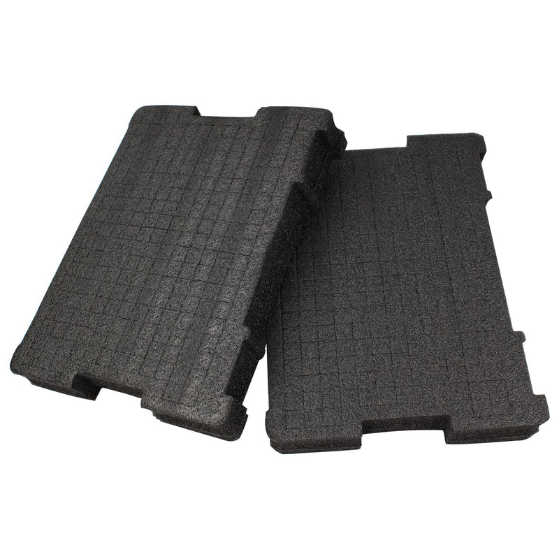 (2 Pack) Foam Insert Compatible with DeWalt TSTAK Tool Boxes - Fits DWST17808, DWST17807, DWST17805 - Replacement for DWST88801 - Customizable Tool Organizer Block + Bottom Base Pads (4 Pieces Total)
