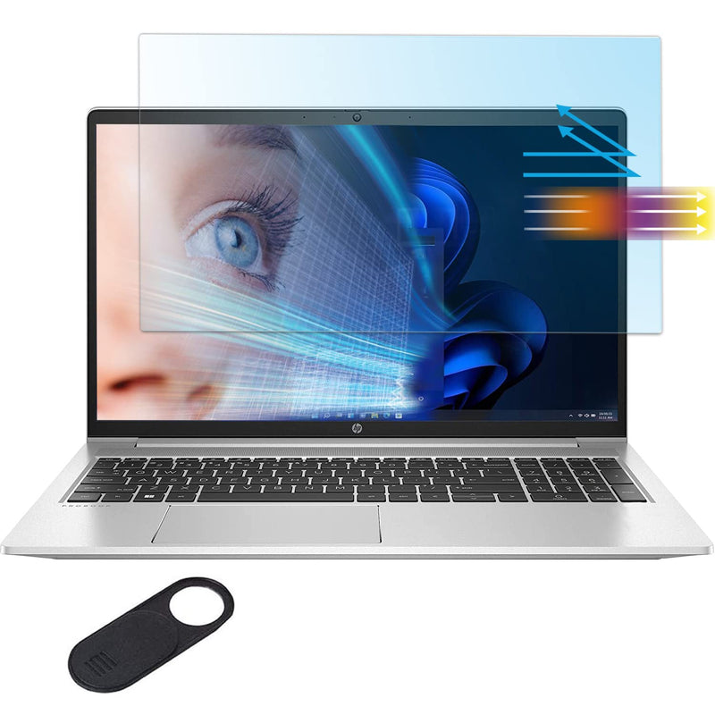 Anti-Blue Light Glare Screen Protector for 15.6" HP ProBook 450 455 650 /EliteBook 450 650 655 850 855 G10 G9 G8 G7 G6 G5, Eye Protection Blue Light, Glare, UV Blocking Filter, Anti-Fingerprint