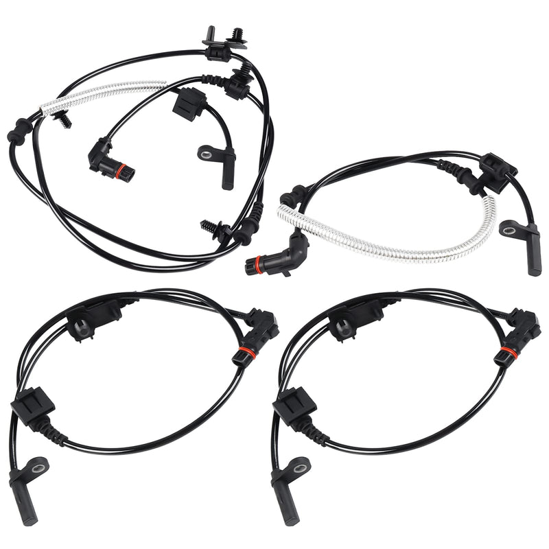 4 Pcs ABS Wheel Speed Sensor Compatible with Dodge Charger Challenger Magnum 2006 2007 2008 2009, Chrysler 300-2005 to 2010, Replacement for 4779244AC, 4779247AA, Front and Rear