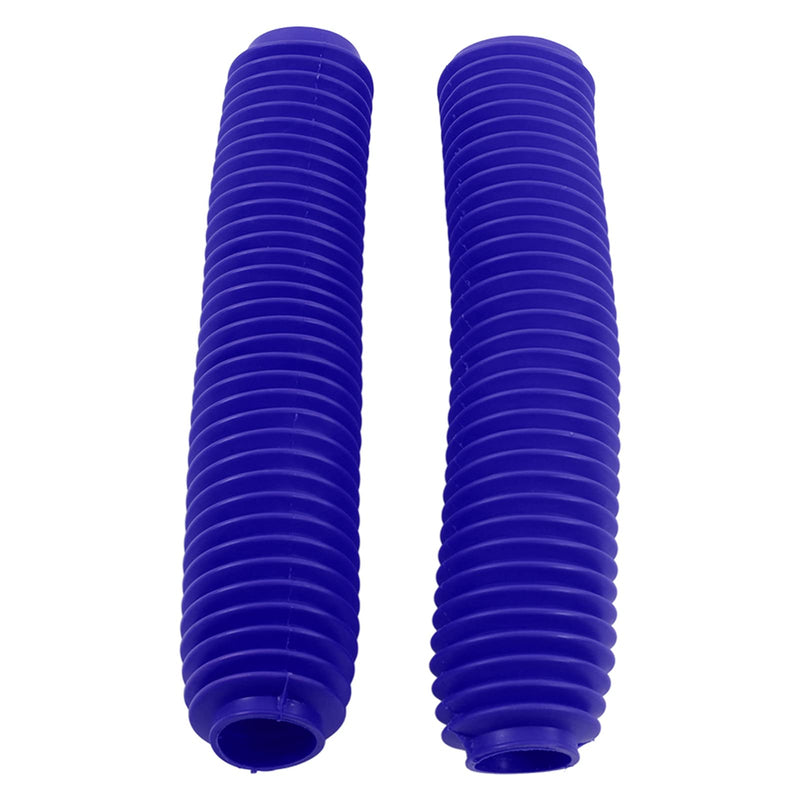 Motorcycle Shock Absorber Boots,Pair Motorcycle Front Fork Shock Boots Dust Cover Replacement for RM125 DR250 DRZ400 400 (Blue) Blue