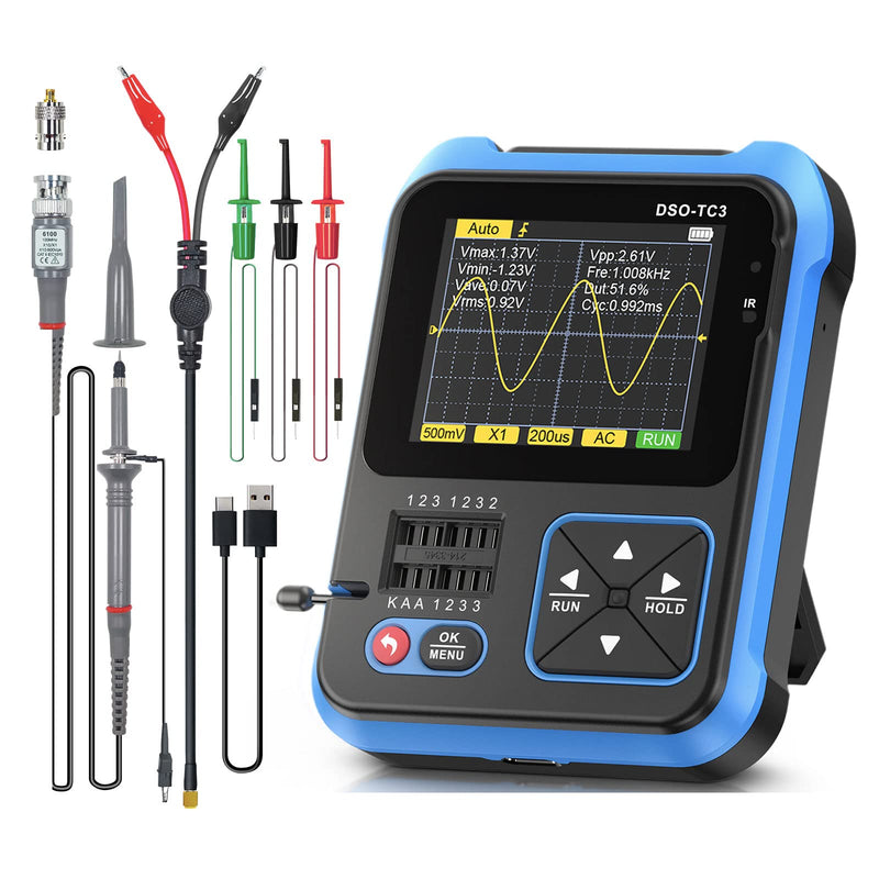 Portable Assembled Digital Oscilloscope Set, Professional Mini Oscilloscope (DSO-TC3) DSO-TC3