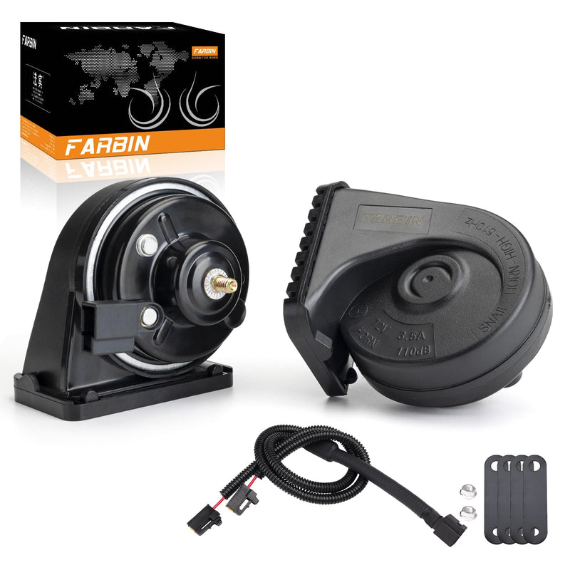 FARBIN Car Horn Compatible with Toyota/Lexus/Subaru 12V Waterproof Auto Horns Loud with 1 to 2 horn plug for toyota (Toyota horn with 1 to 2 Converter Wiring) Toyota horn with 1 to 2 Converter Wiring