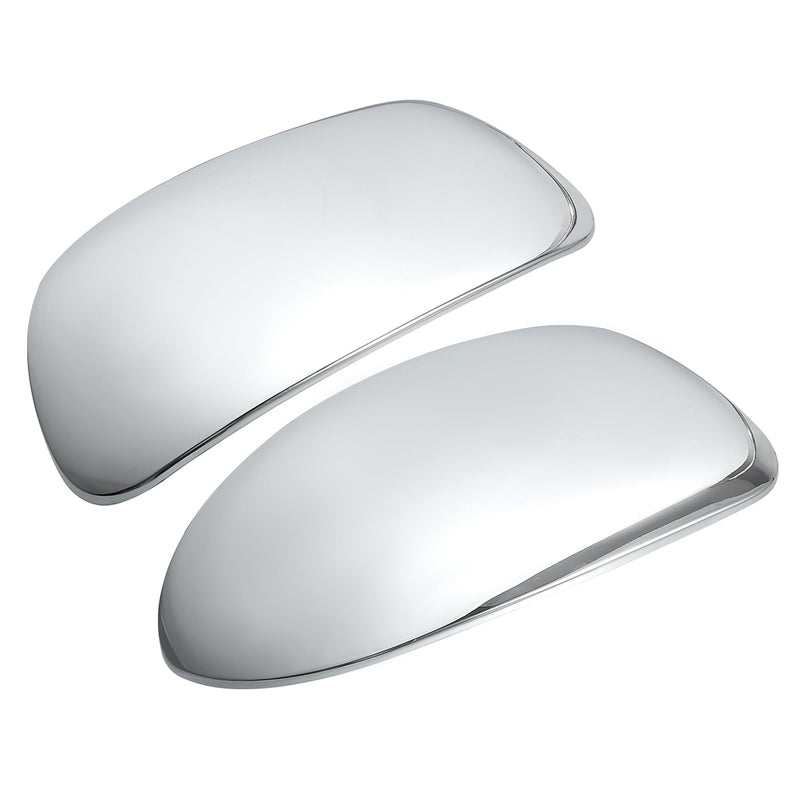 ACROPIX Car Exterior Mirror Cover Cap Overlay Fit for Chevrolet Silverado Suburban for GMC Sierra Yukon - Pack of 2 Chrome Plated