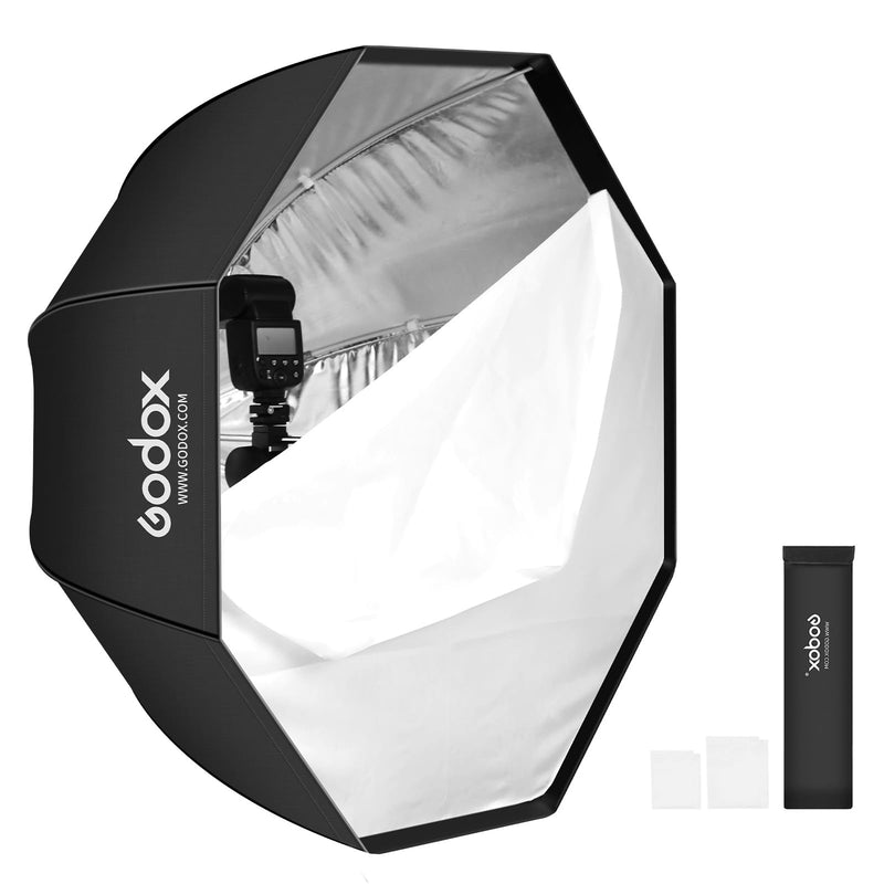 Godox 47.3" / 120cm Octagon Umbrella SoftBox with Carrying Bag Portable Octabox for Studio Photography Flash Speed Light 47.3in
