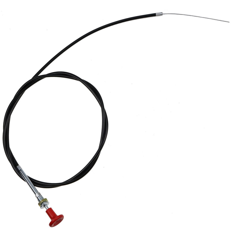 72" CC66 Shut Off Cable Stop Cable Compatible with Massey Ferguson Farm Tractor 165 175 235 245 255 265 275 285 1080 1085 1100 1130 & Forklift 20C 30B 40B 50D 3165 2500 - with Red Knob