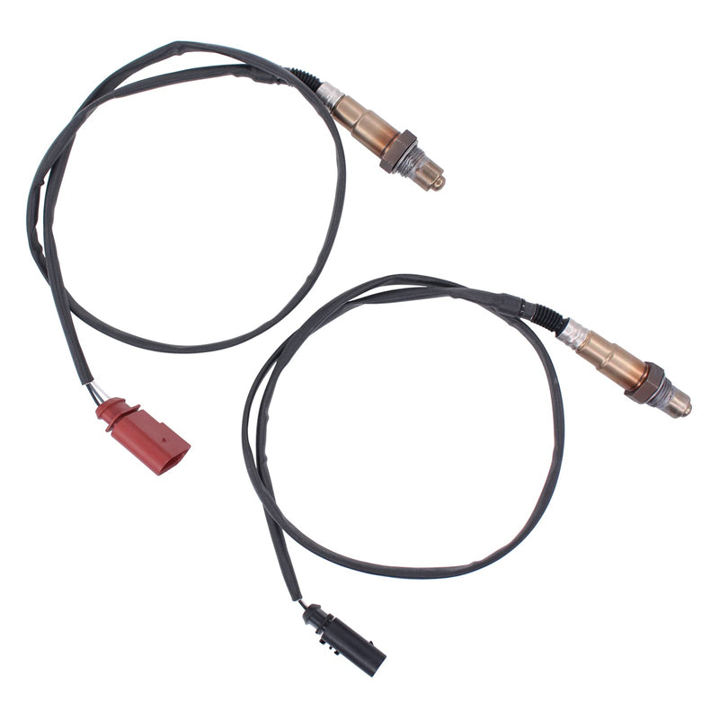 MOTOKU Set of 2 Front Rear Upstream and Downstream O2 Oxygen Sensor for VW Beetle Golf Jetta 1998-2005 for Audi TT 2000-2006