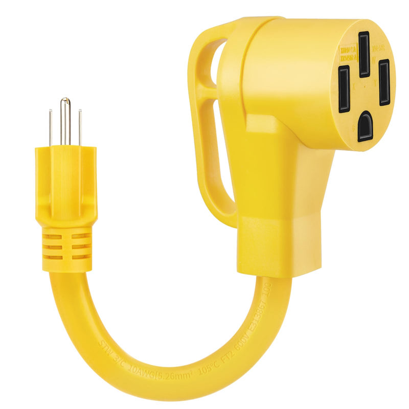  [AUSTRALIA] - Kohree 50 amp to 110V Adapter RV Plug, 15 Amp Male to 50 Amp Female RV Power Adapter Cord 12", NEMA 5-15P to 14-50R RV Dogbone Electrical Adapter