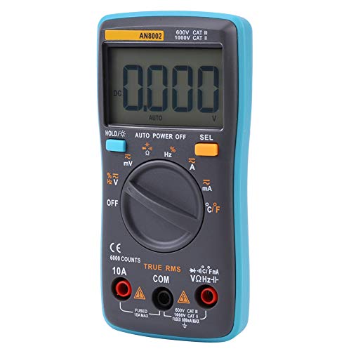 An8002 True Rms Digital, An8002 Multimeter ACDC Voltage Ohm Current Meter 6000 Counts