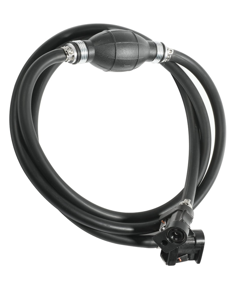 6FT Boat Motor Fuel Line Hose with Primer Bulb Steel Hose Clamps,Universal ID 5/16" Boat Fuel Line Assembly Kit,Compatible with Outboard RVs Tractors Caravans Boats Fuel Line