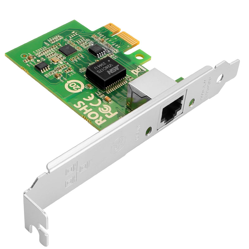 PCIe Ethernet Network Card for Realtek RTL8125B Chipset PCIe 2.1 X1 2.5Gb Single Port RJ45 LAN Card Support Windows Server/Windows/Linux/VMware/ESX XXS-RTL8125B-T1
