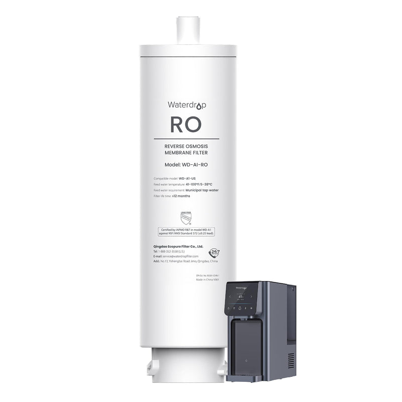 Waterdrop A1-RO Filter, Replacement for Waterdrop A1 Reverse Osmosis Hot Cold water Dispenser, 12-month Lifetime | Replacement for Waterdrop A1 Reverse Osmosis Hot Cold water Dispenser