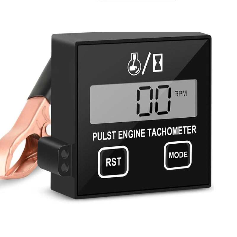 Small Engine Digital Inductive RPM Tachometer Tool Fit for Chainsaw Cropper Generator Lawn Mower RV ATV Dirt Bike Motocross Boat Tractor
