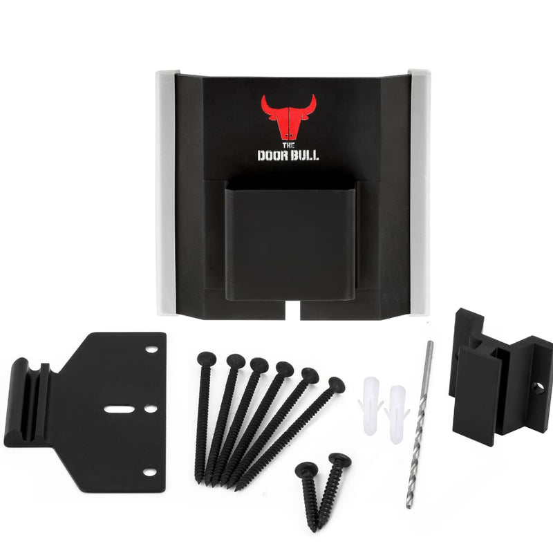 Door Barricade | Door Jam Door Stoppers Security Bar Add Extra Security to Your Inward Opening Front Door at Home - an Innovative Solution for Door Security (Matte Black) Matte Black