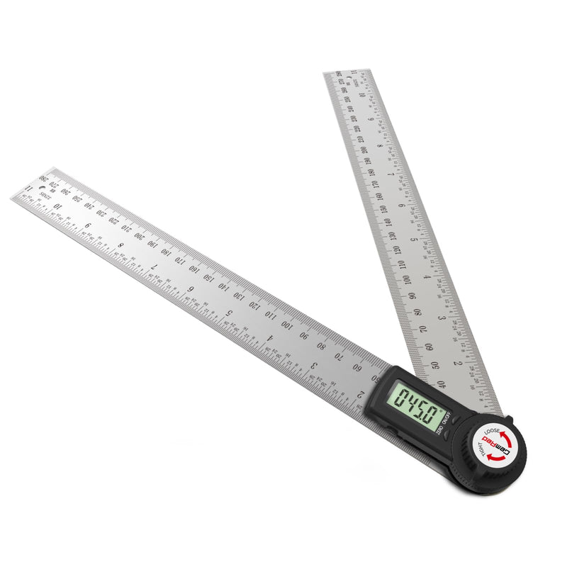 GemRed 82305 Digital Angle Finder Protractor (Stainless steel 300mm) Stainless steel (12inch/300mm)