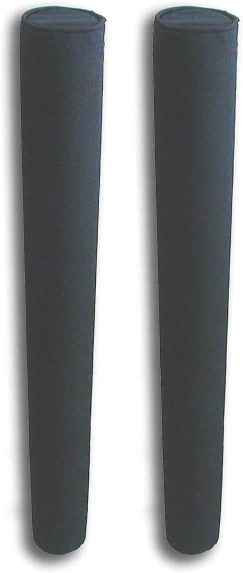 42 in Pair of Black Mad Dog Products Boat Trailer Guide Pole Pad with Capped Ends - Heavy Duty UV Fade Proof Canvas - Sold in Pairs - Made in USA 42 in