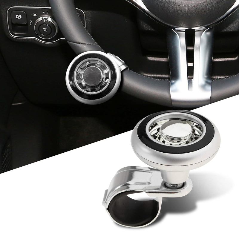 Steering Wheel Knob Spinner, Car Steering Wheel Spinner Accessory Knob, Car Accessories Vehicle Steering Wheel Spinners Ball Durable Suicide Knob Universal Fit for All Cars, Trucks, Semis Black