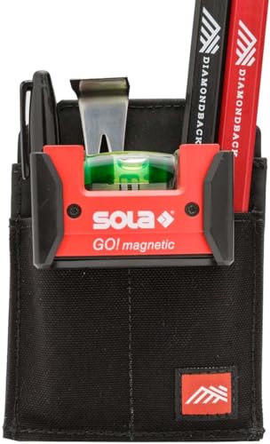 Diamondback Utility Pocket for Tool Belt & Vest Small Tool Pouch with Belt Clip