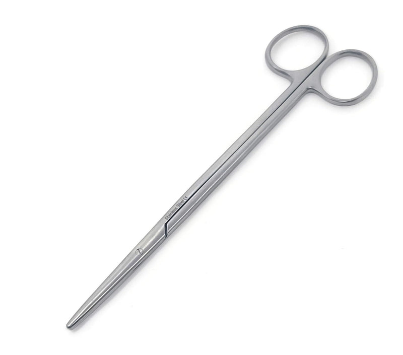 Metzenbaum Dissecting Scissors with Gold Rings- Long Slim Precision Scissors made of Medical Grade Premium Quality Stainless Steel (7" Straight Silver) 7" Straight Silver