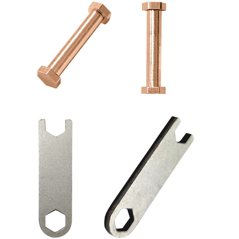 compatible for Garmin Lily Watch Band Tool Kit Replacement, Stainless Steel Screws and Wrench Removal Tools for Garmin Lily Women Smart Watch-4 Pack Rose Gold