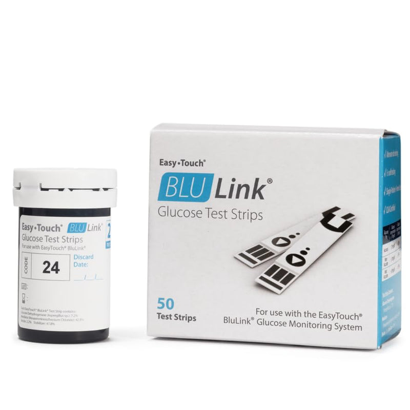 BluLink Diabetic Test Strips (50 Count) | Compatible with BluLink Glucose Monitoring System Blulink Test Strips (50 Count)