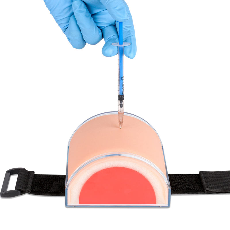 IM,SQ Injection Practice Pad Model with Skin, Subcutaneous Tissue and Muscle Layer for Nurse and Medical Student Training, Wearable Injection Practice Kit
