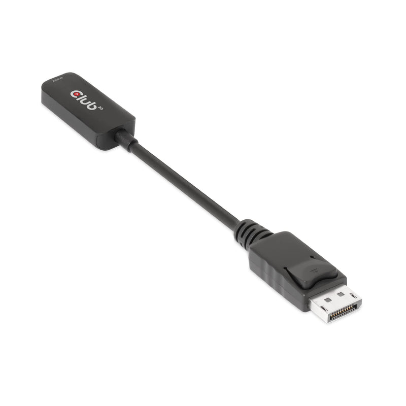 Club 3D DisplayPort to HDMI Cable 8K@60Hz 4K@120Hz Active Adapter - Gaming PC Laptop Console to Monitor TV - DP 1.4 to HDMI 2.1 HDR10+ Dolby Vision Converter CAC-1088
