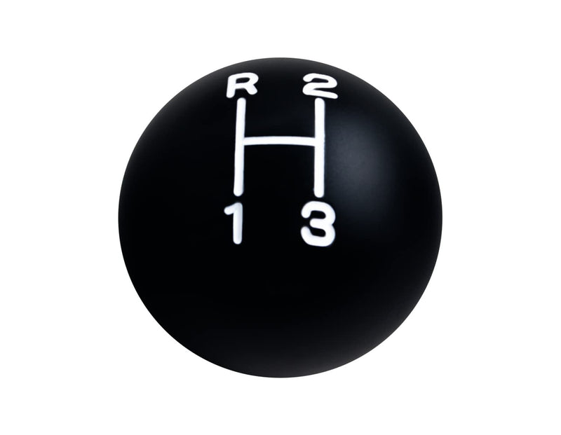 DEWHEL Aluminum 3 Speed Shifter Shift knob Black 5/16"-24 Compatible with 1941-1978 Jeep CJ T90 T14 T15 T150 White
