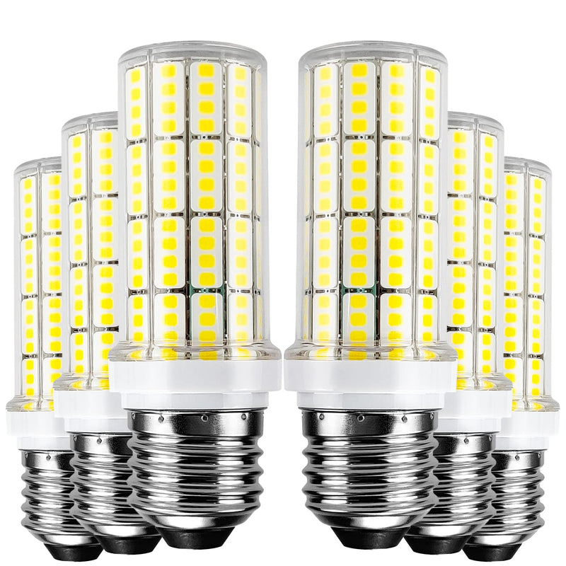 Led Light Bulb 6pcs 200w Equivalent 2500 Lumen 5000k Cool Daylight White 20w Super Bright Led Bulb E26/E27 BaseLed Light Bulbs for Home Garage Warehouse Indoor Outdoor Light Bulb. 20W-E26 5000K