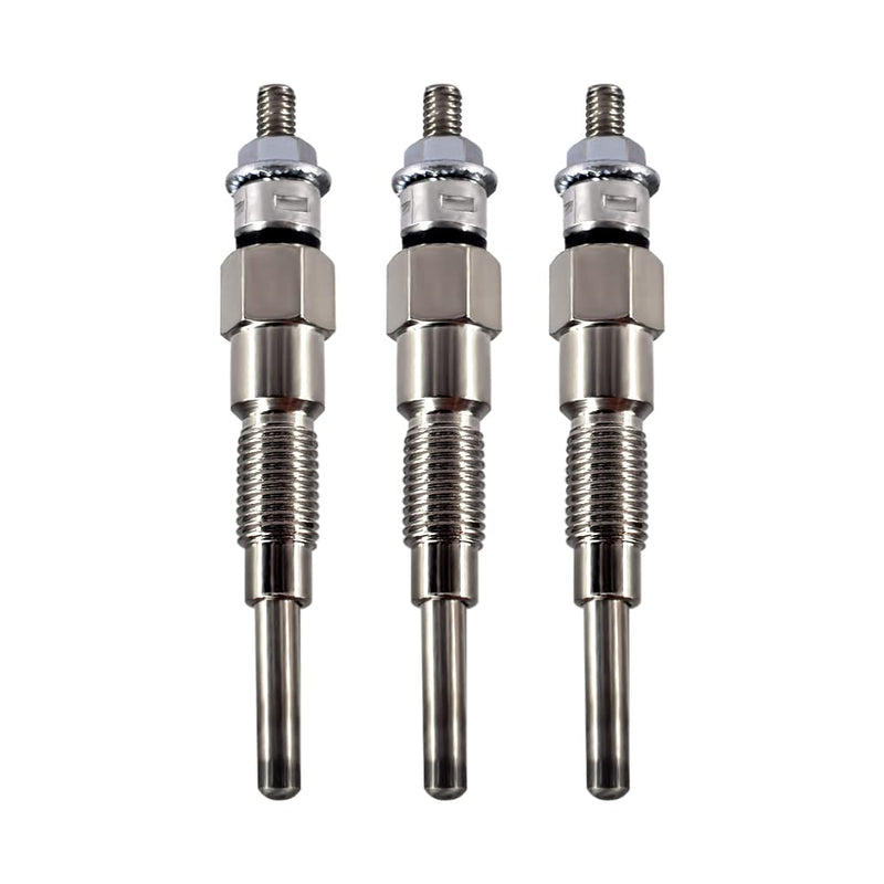 3PCS Glow Plug 16851-65510 16851-65512 Fits for Kubota D722 D902 D905 D1005 D1105 V1505 V1305 Tractor B1700D B1700E ZD326 ZD331 Mower BX1800D BX1830D