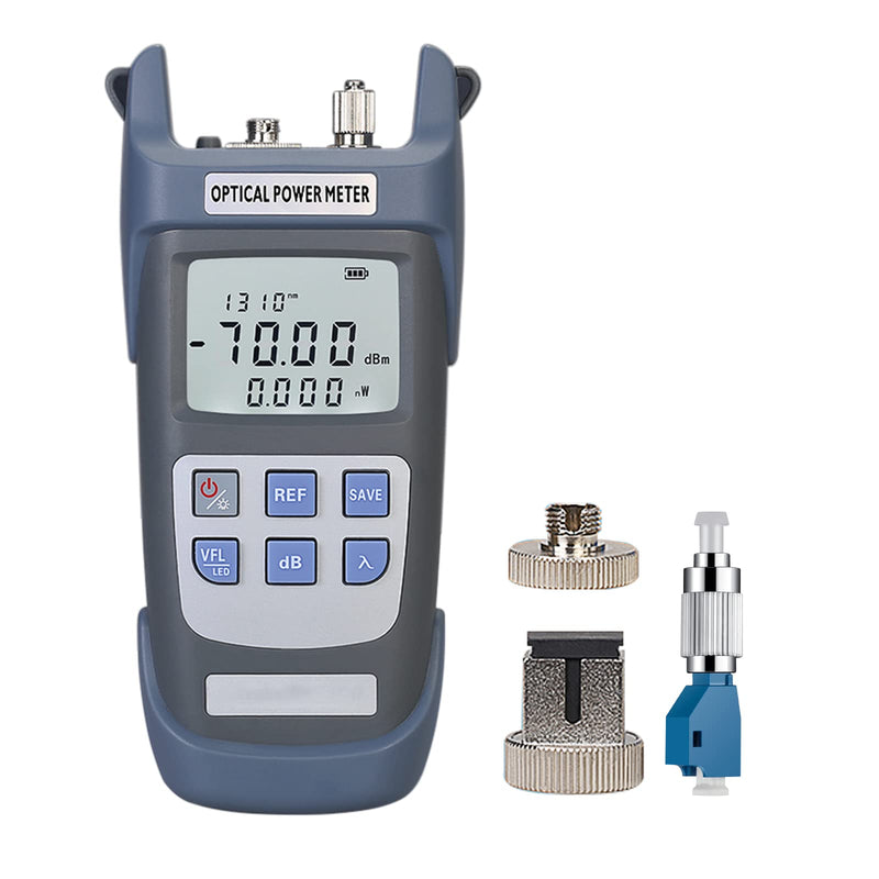 1pc 3 in 1 Function Fiber Optic Tester Portable Optical Power Meter (FC/SC/ST) & VFL-10 Visual Fault Locator & LED Lighting, OPM & VFL Fiber Optic Tester, Range: (-70) dBm ~ (+10) dBm