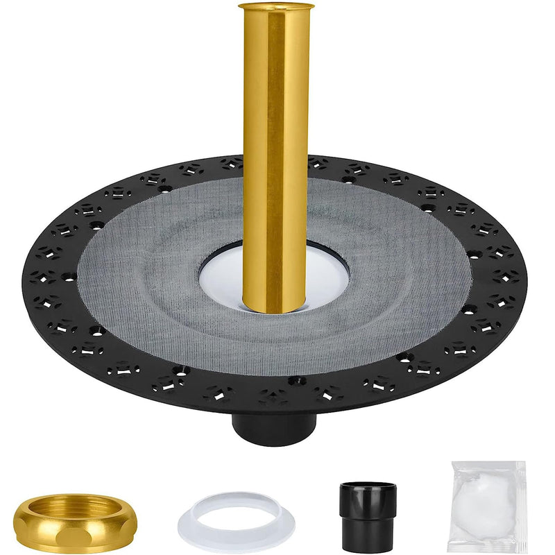FERUERW Freestanding Bathtub Drain, Freestanding Tub Drain Rough-in Kit | Easy Freestanding Bathtub Drain Mounting Kit with ABS Plastic Adapter and Brass Liner