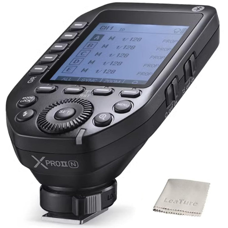 Godox XProII-N XProIIN Flash Trigger Compatible for Nikon, 2.4G TTL Wireless Flash Transmitter 1/8000s HSS TCM Transform Function, New Hotshoe Locking, Bluetooth Connection (XPro-N X2T-N Upgraded)