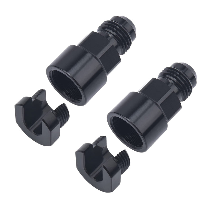 EVIL ENERGY 6AN Male to 3/8" & 5/16" Quick-Disconnect Female EFI Fuel Rail Fitting Aluminum 6AN to 3/8 & 5/16
