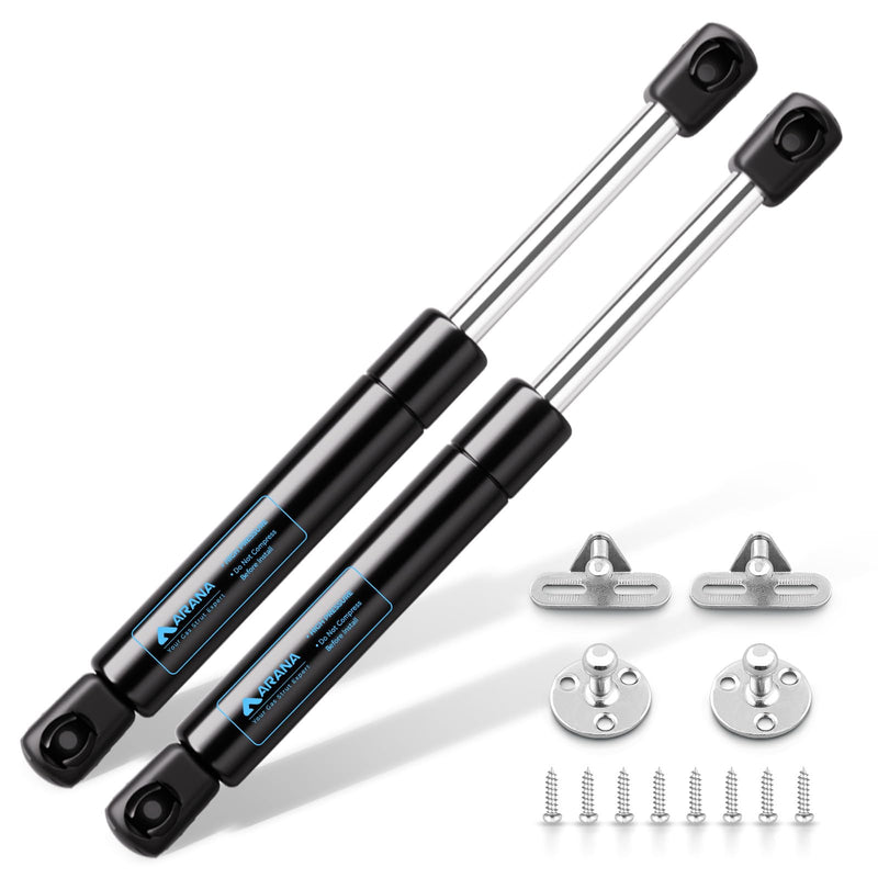 ARANA C16-09322 10 Inch Gas Struts 40lb/178N, Tool Box Shocks 10", Gas Spring for Truck Tool Box Weather-Guard Aluminum Toolbox Cabinet RV Boat Hatch Storage Box Lid, 2 Pcs