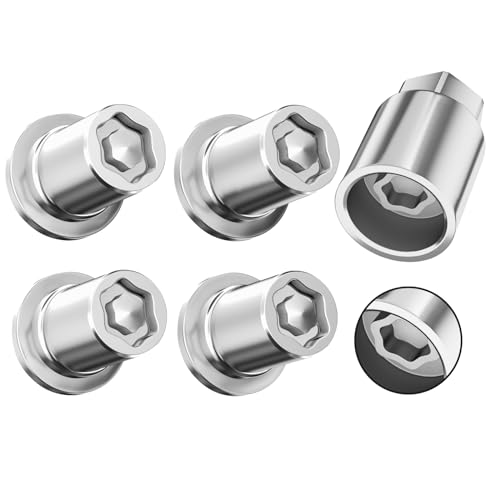 MIKKUPPA 00276-00901, Wheel Lock Lug Nuts M12x1.5, Wheel Locking Set of 5 M12x1.5 - 1.35" Length