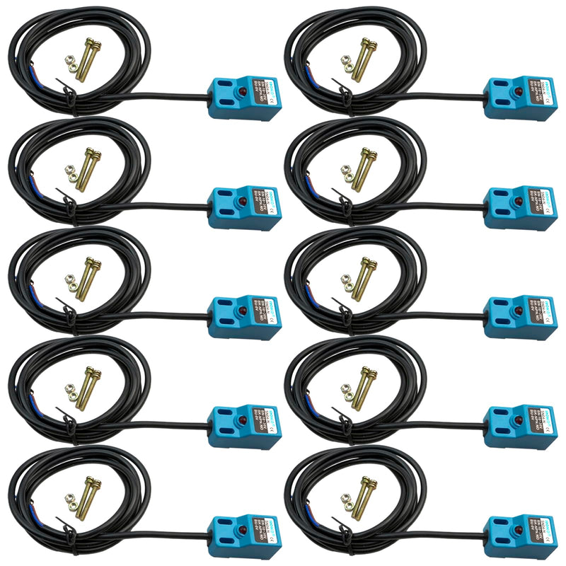 DC 10-30V 300mA 3-Wire Inductive Proximity Sensor Switch SN04-N NPN Normally Open NO Detection Distance 4mm Proximity Switch (Pack of 10)
