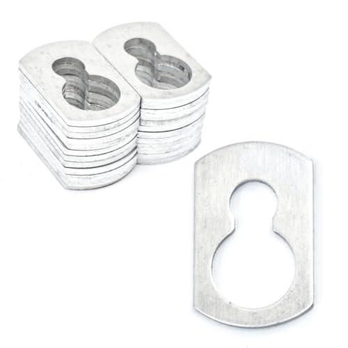 1/4" x 11/32" x 5/8" Aluminum Key Hole Washers for Hurricane Shutters (100) 100