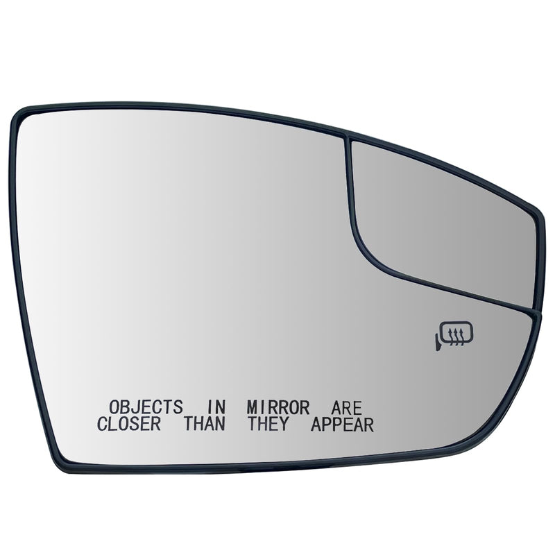 Right Passenger Side Heated Mirror Glass Replacement For 2013 2014 2015 2016 Ford Escape 2013 2014 2015 2016 2017 2018 Ford C-Max - For Ford Escape Side Mirror Glass With Rear Holder Right (Passenger Side)