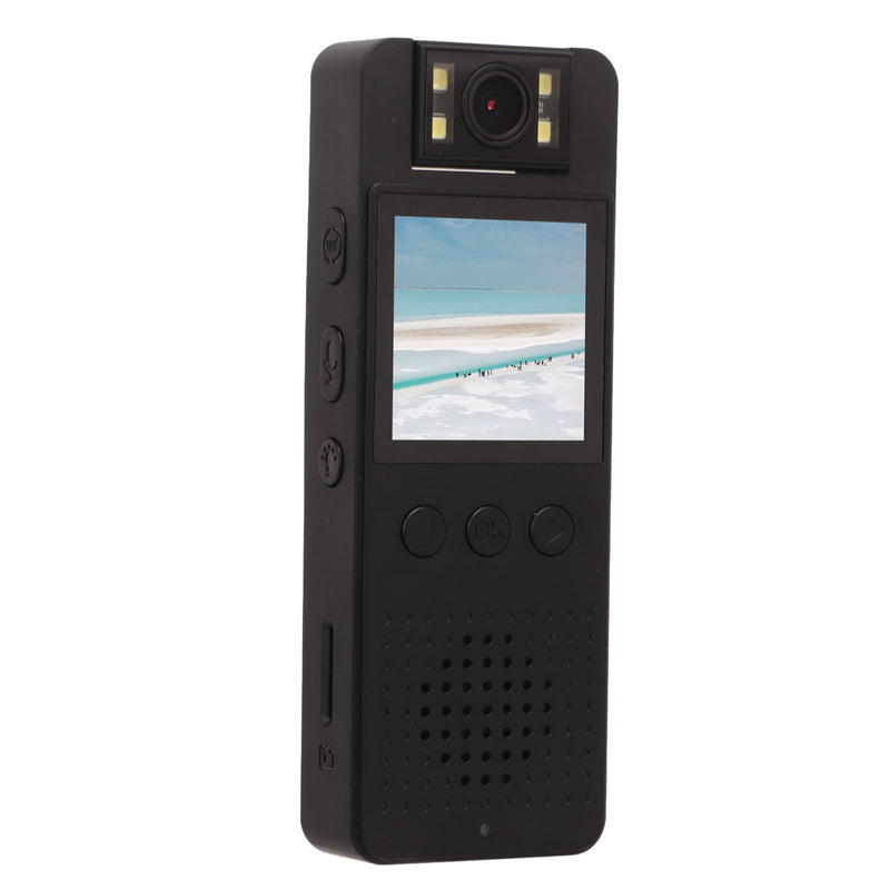 FOSA Body Camera with 180 Degree Rotation Lens, 256g Memory Expansion, and Professional Noise Filtering, Portable Back Clip Design, One, WiF