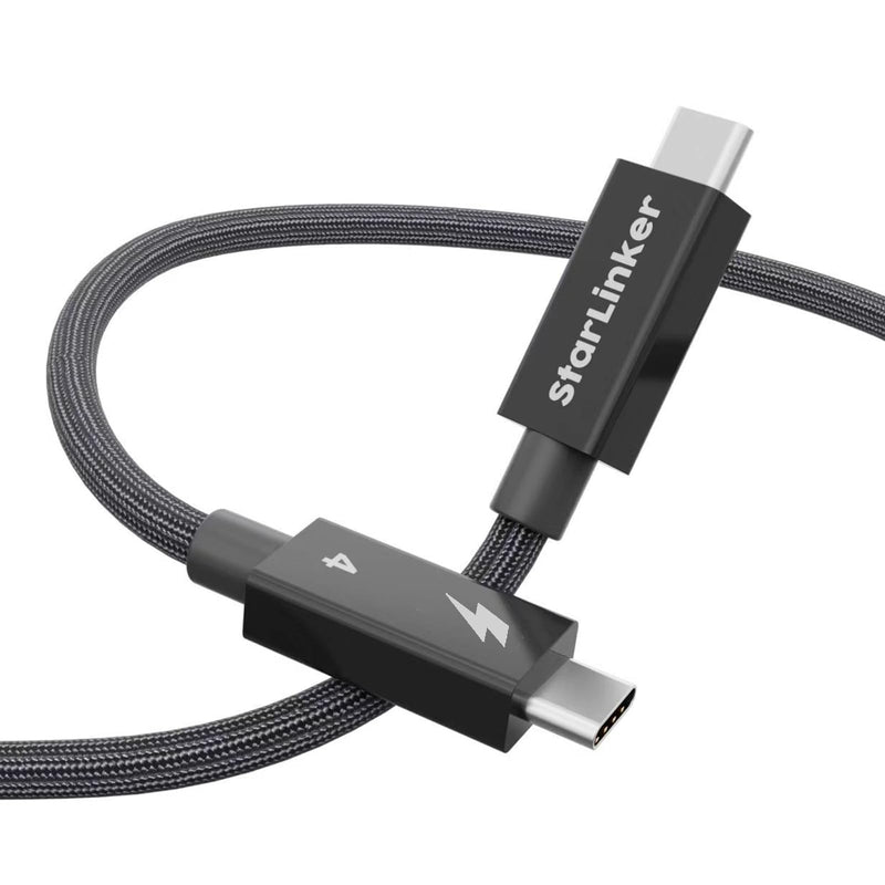 Thunderbolt 4 Cable 40Gbps [10Ft 3M] Braided, PD Charging, High-Speed Data Transfer & 8K@60Hz 4K@144Hz, USB C for Thunderbolt 3, USB4, MacBook Pro, iPad Pro, Docking, eGPU, Monitor, SSD 10Ft（3M） 100W