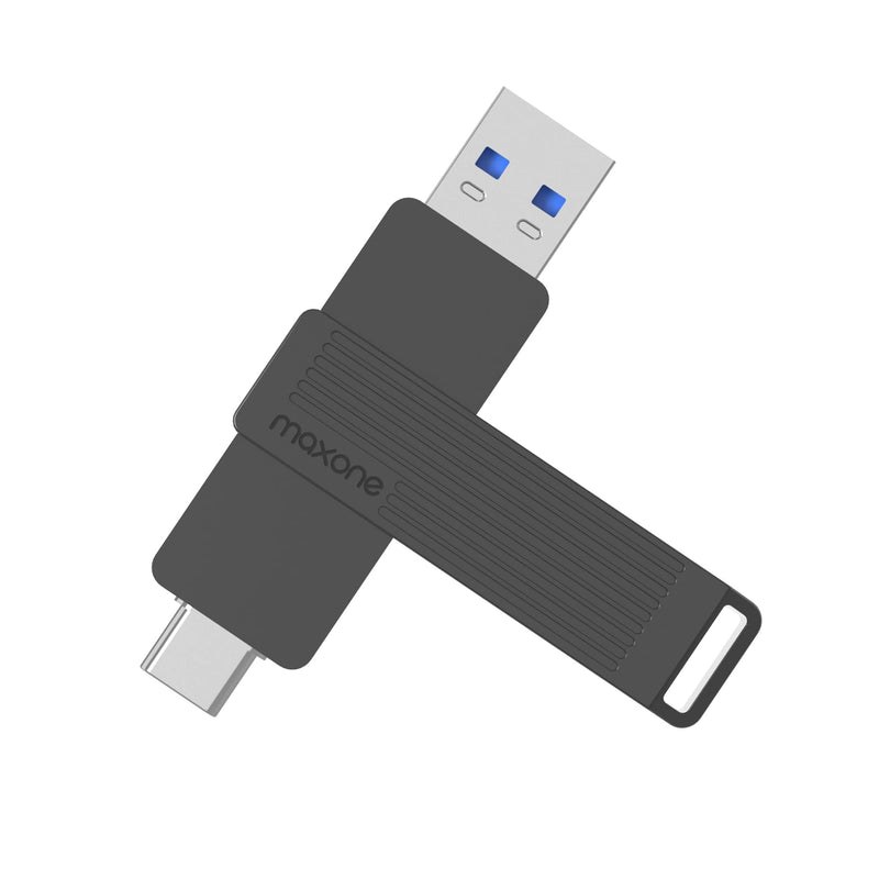 Maxone External 512GB Portable Solid State Flash Drive, USB Type C Both 3.2 Tech - 2 in 1 Dual Drive Memory Stick Super Speed.Optimal Speeds Up to 600MB/s Read, 550MB/s Write.